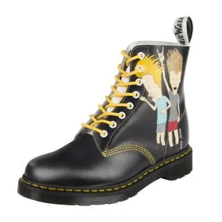 1460 Pascal Beavis & Butthead Black/White Classic Print Lace Up Boot