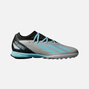 Adidas  X Crazyfast Messi.3 Turf Football Studs -Silver Metallic/Bliss Blue/Core Black