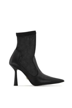 ANNA BLACK HEELED BOOTS