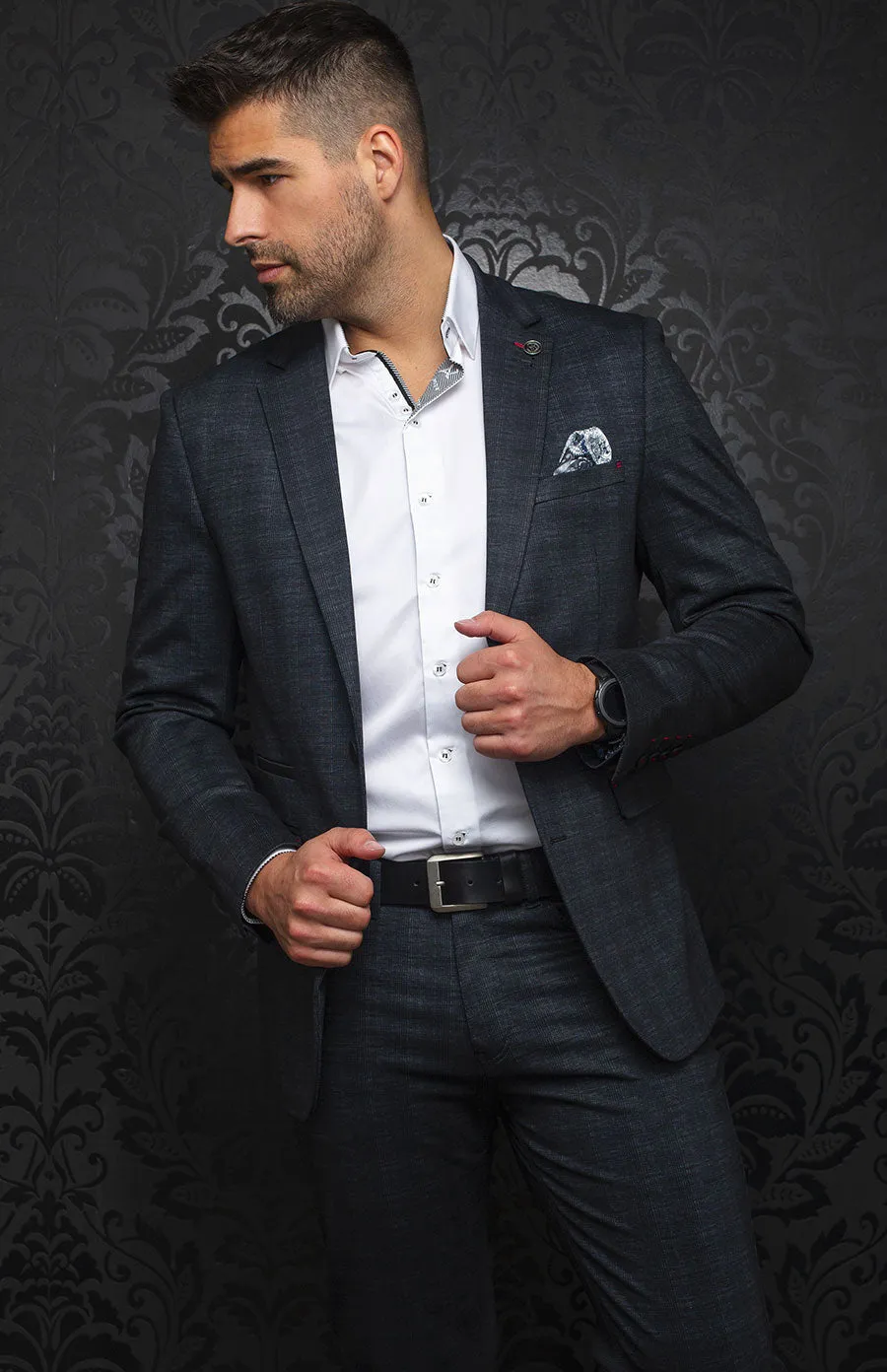 Au Noir Dressy Jacket | Henry Charcoal