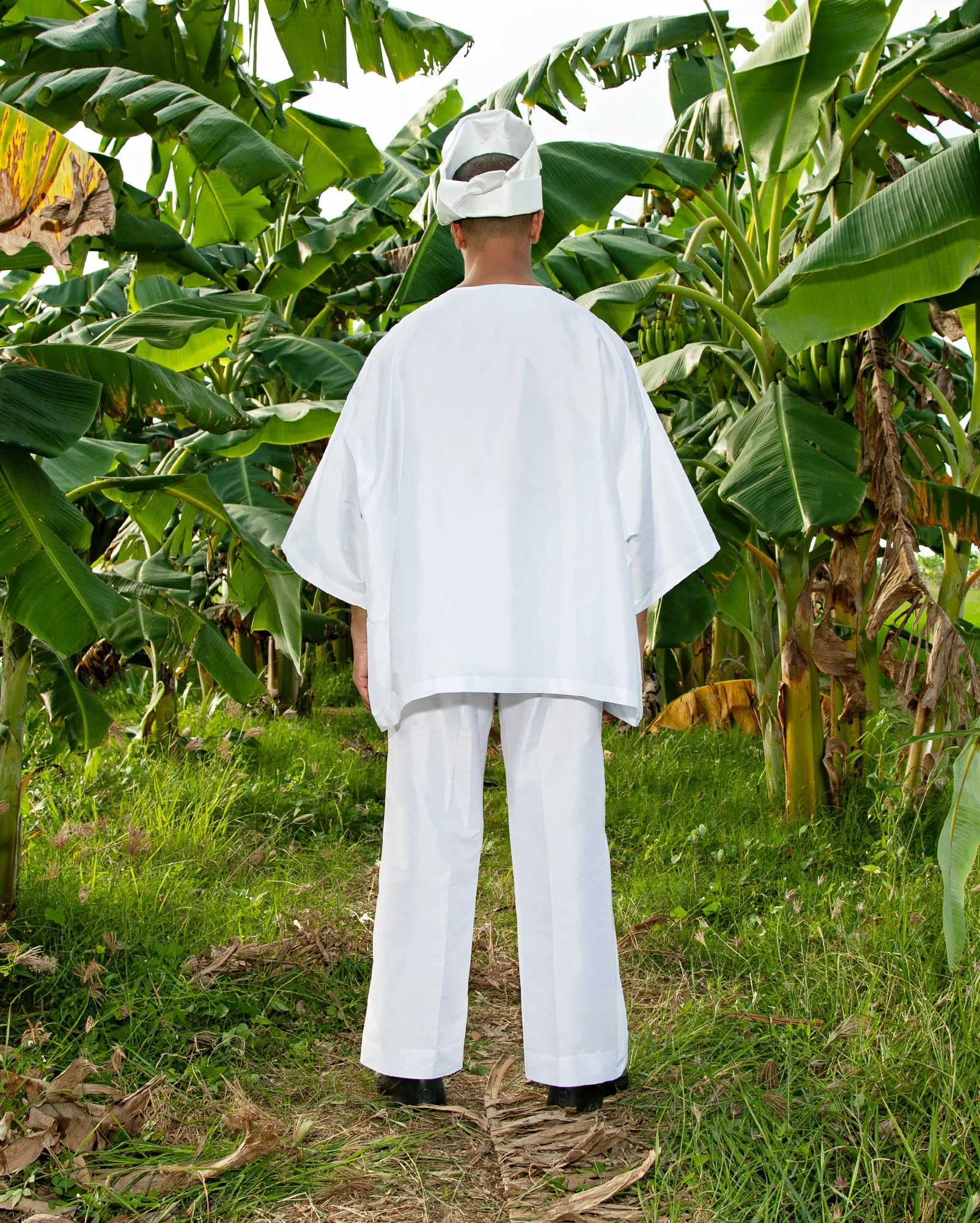 Baju Melayu Pendek (White)