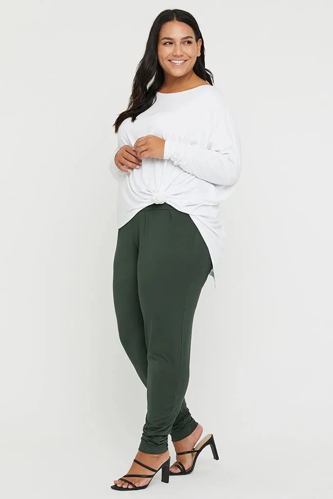 Bamboo Slouch Pant  - Forest