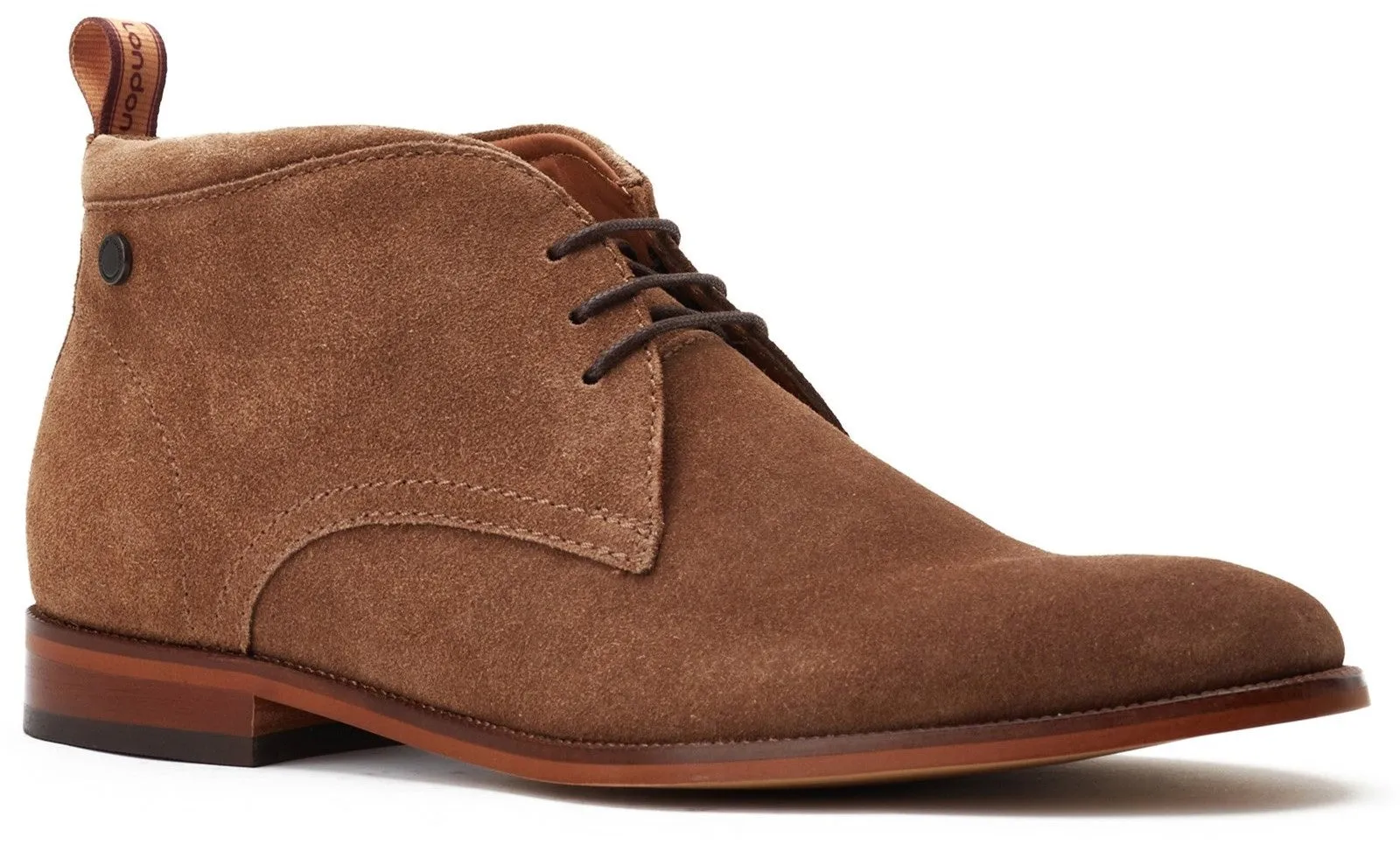 Base London Nolan Mens Suede Leather Chukka Boot