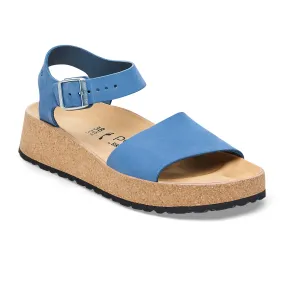 Birkenstock Glenda Narrow Wedge Sandal (Women) - Elemental Blue Nubuck