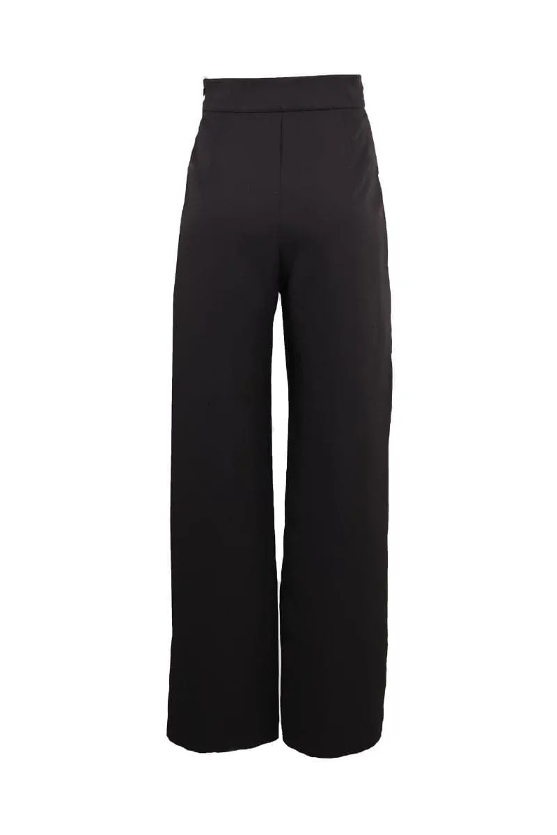 BLACK CREPE PANTS