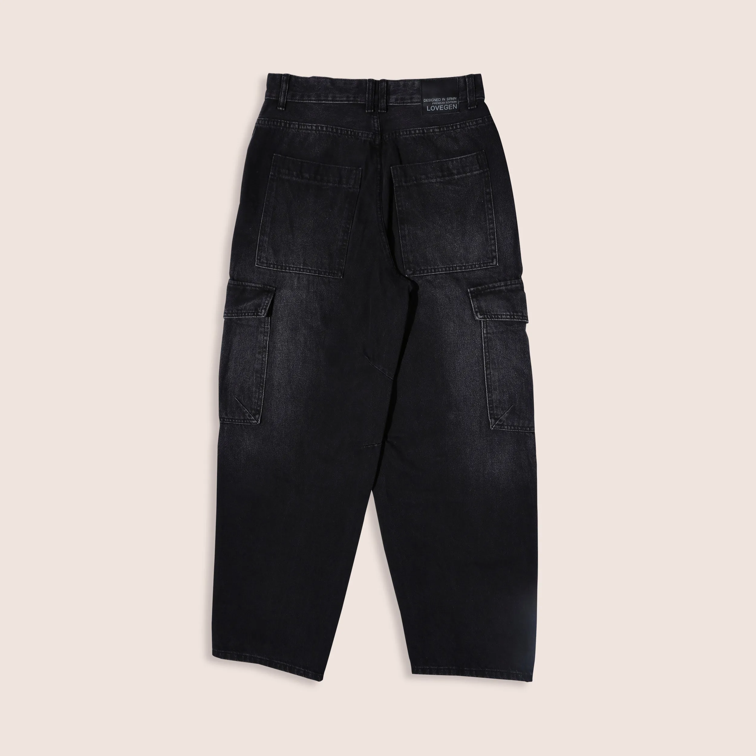 Black Men's Baggy Denim