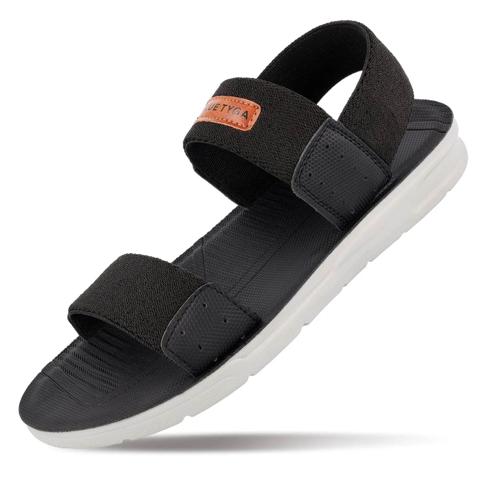 Blue Tyga Sandals For Men  - BT1709 Black