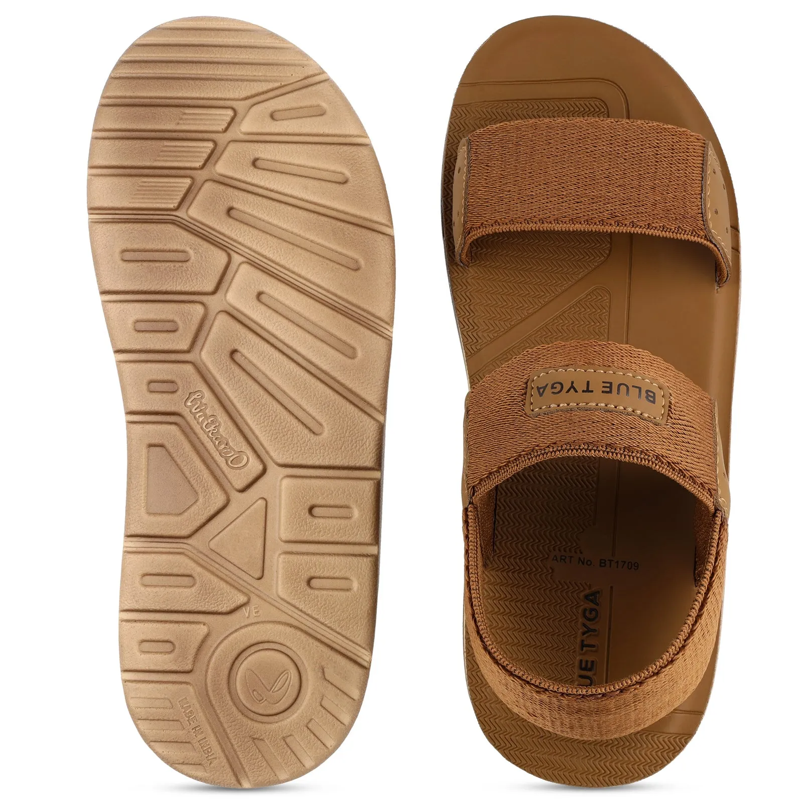 Blue Tyga Sandals For Men  - BT1709 Tan