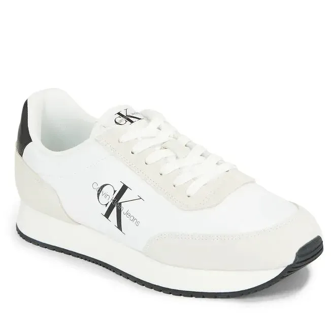 Calvin Klein Jeans Retro Runner SU-NY Mono Trainer - WHTBLK