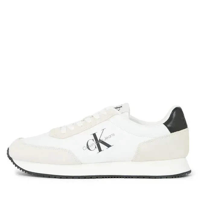 Calvin Klein Jeans Retro Runner SU-NY Mono Trainer - WHTBLK