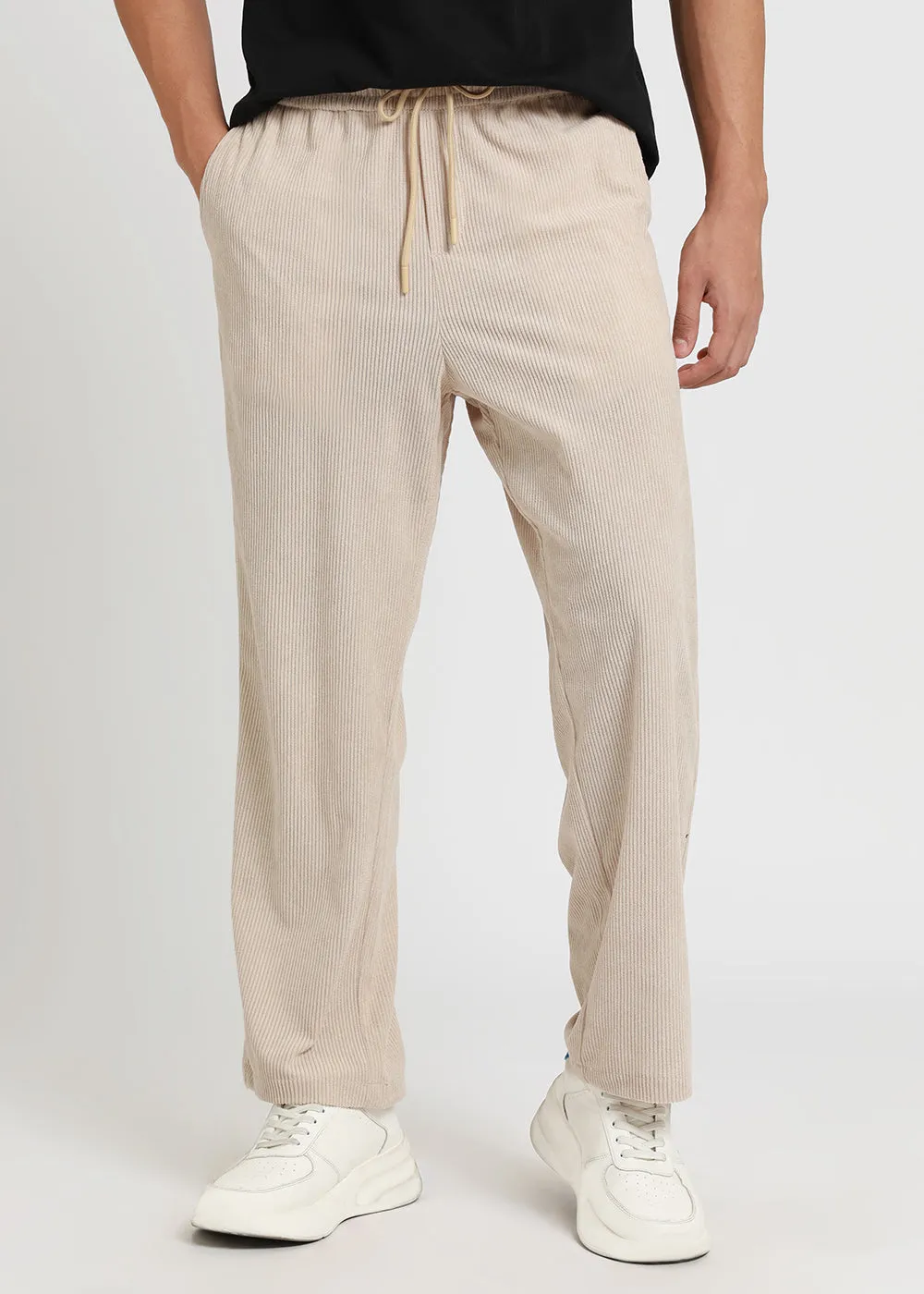 Cream Corduroy Pants