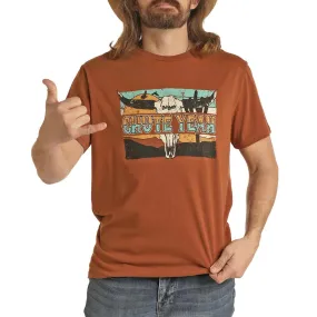 Dale Brisby Men's Chute Yeah Skull Graphic T-shirt