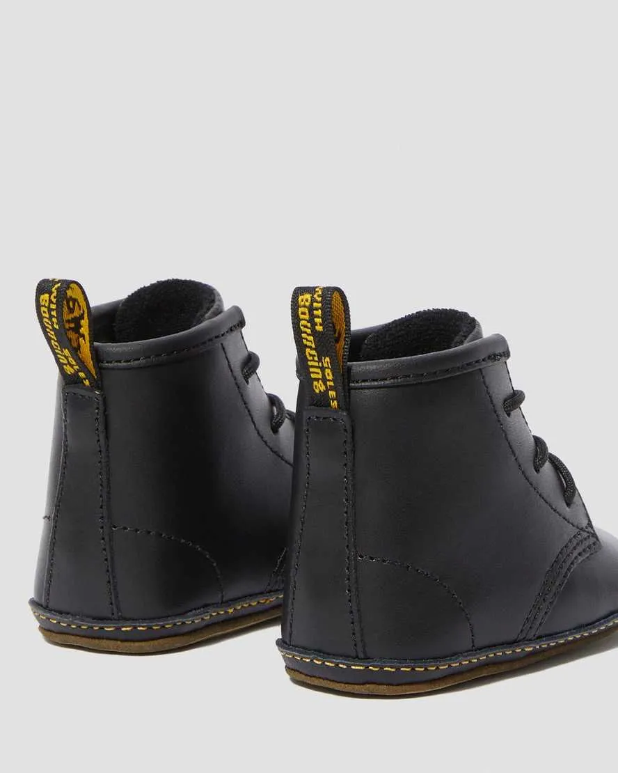 Dr Martens - Newborn 1460 Auburn Leather Booties Black