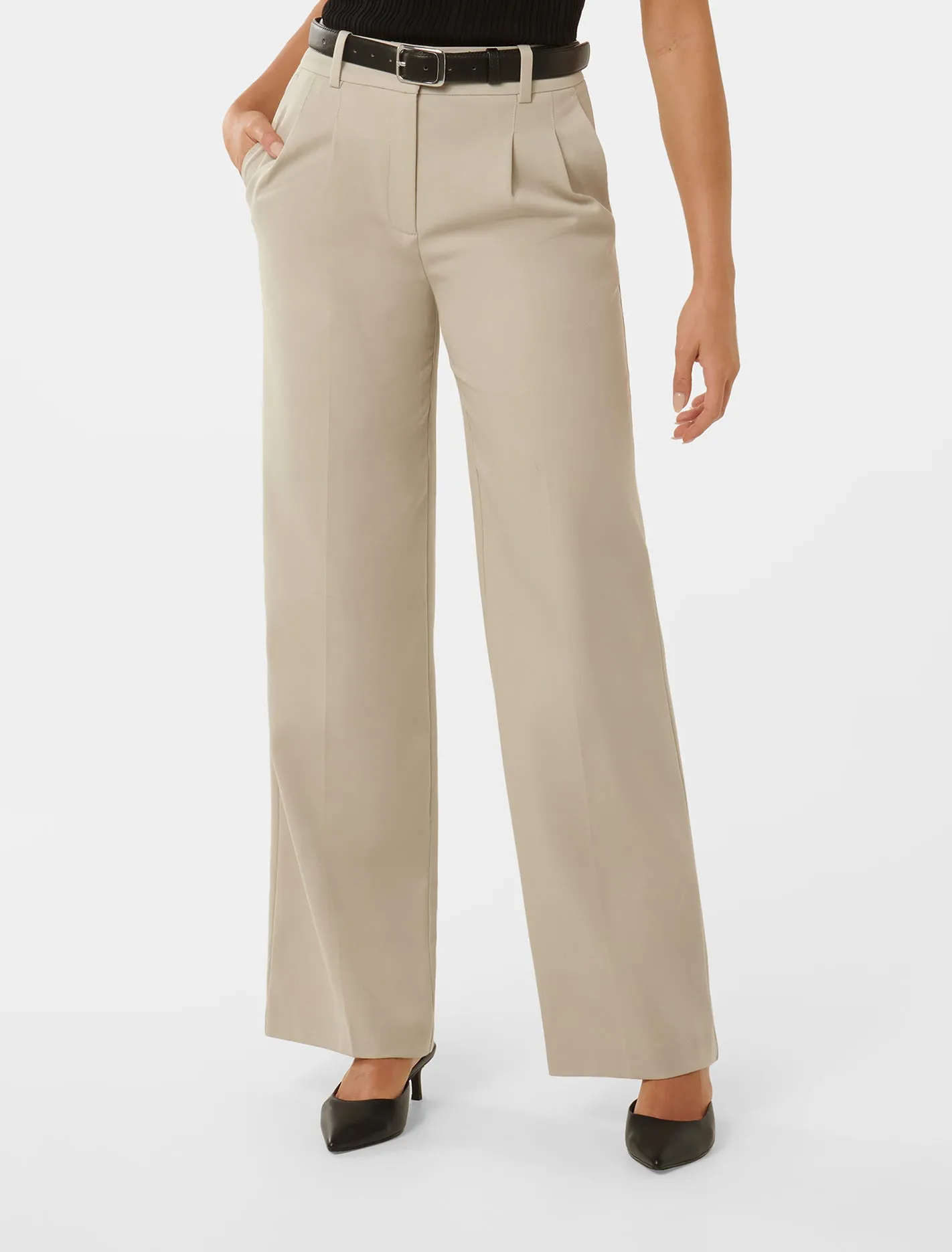 Edweena Belted Straight Leg Pants