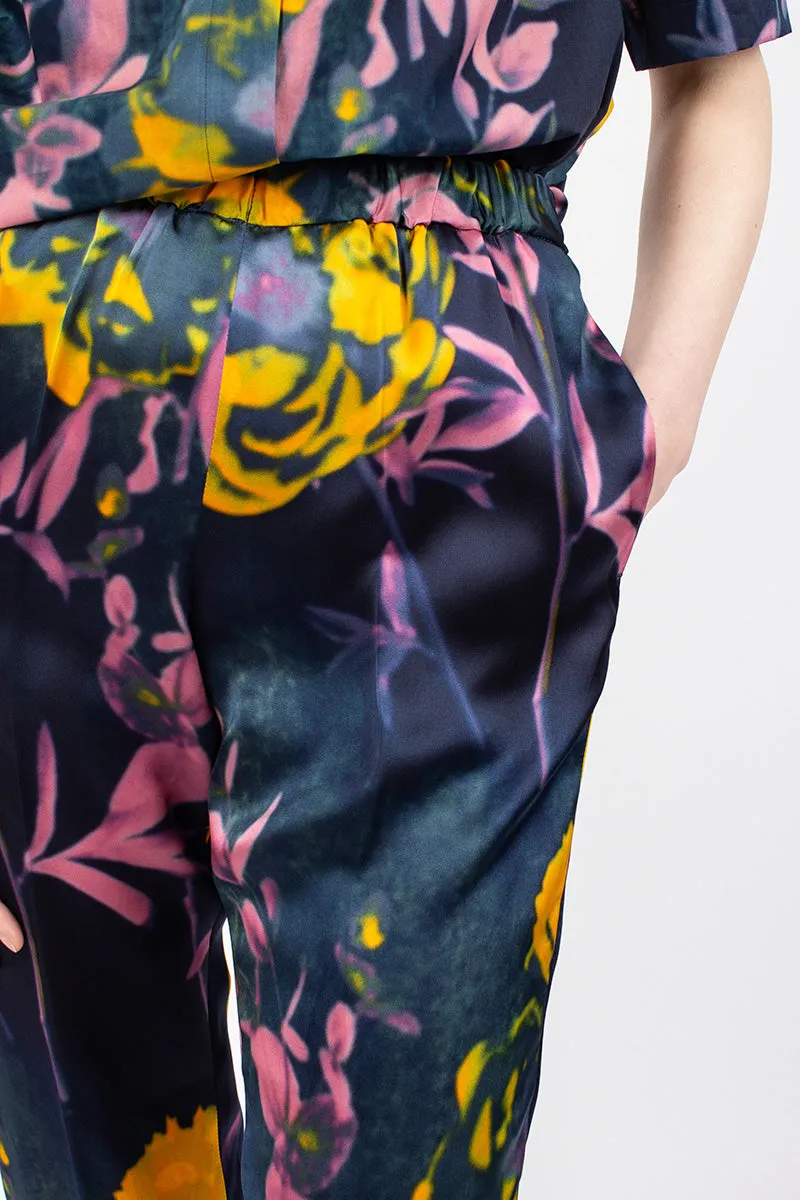 Floral Pants Navy