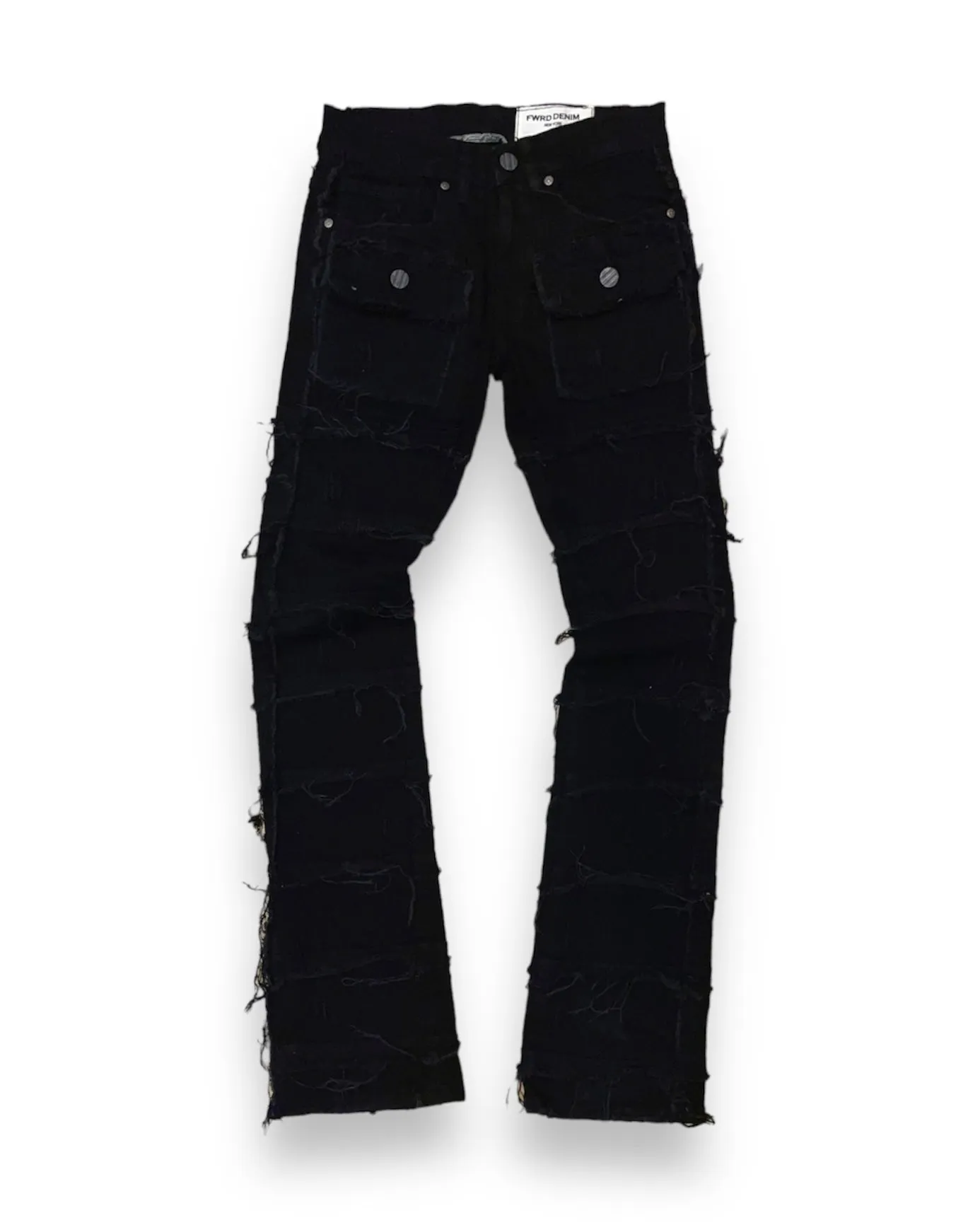 Frayed Stacked Jeans