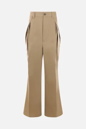 gabardine baggy pants