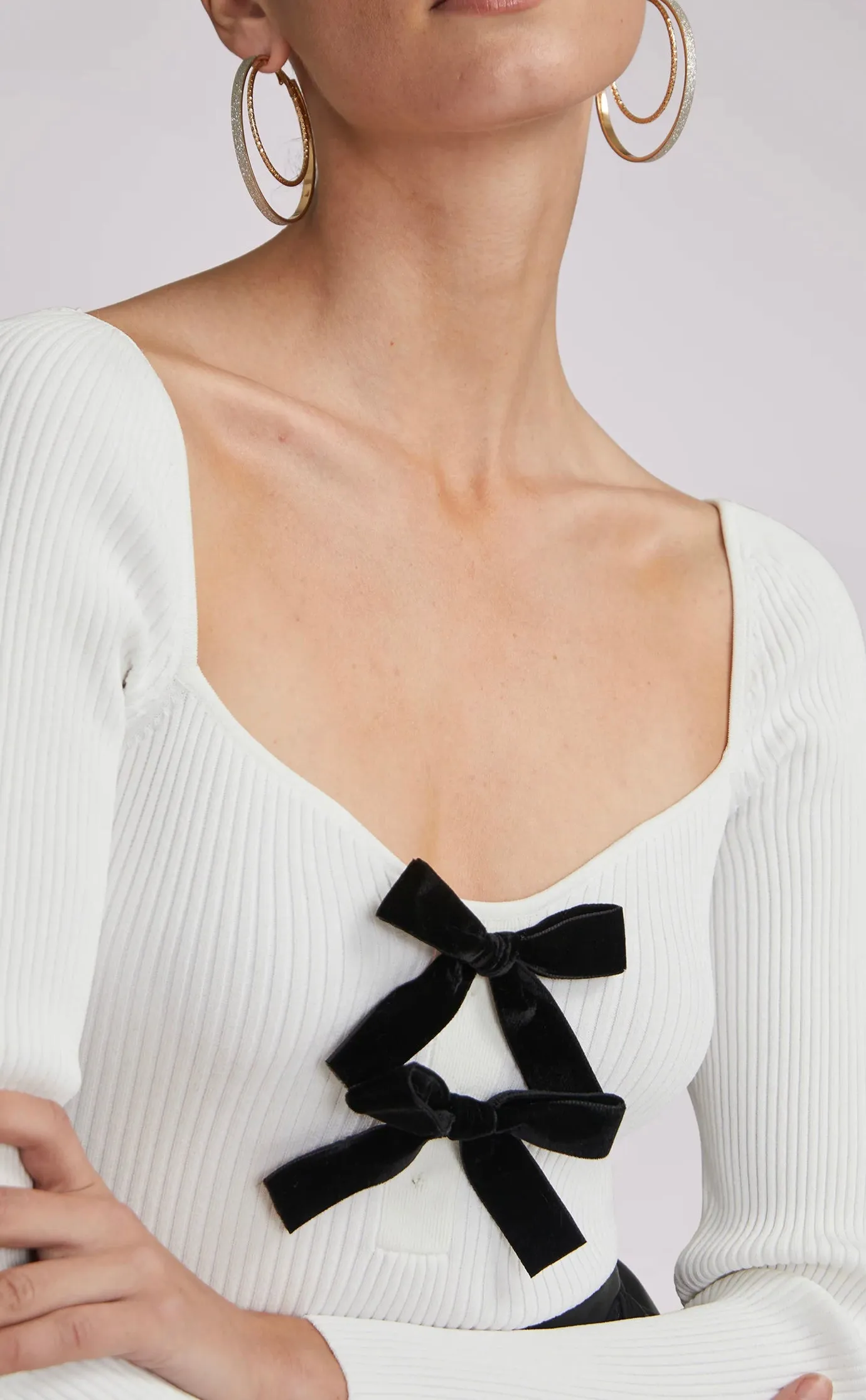 Generation Love 'Coralie Velvet Bow Top'