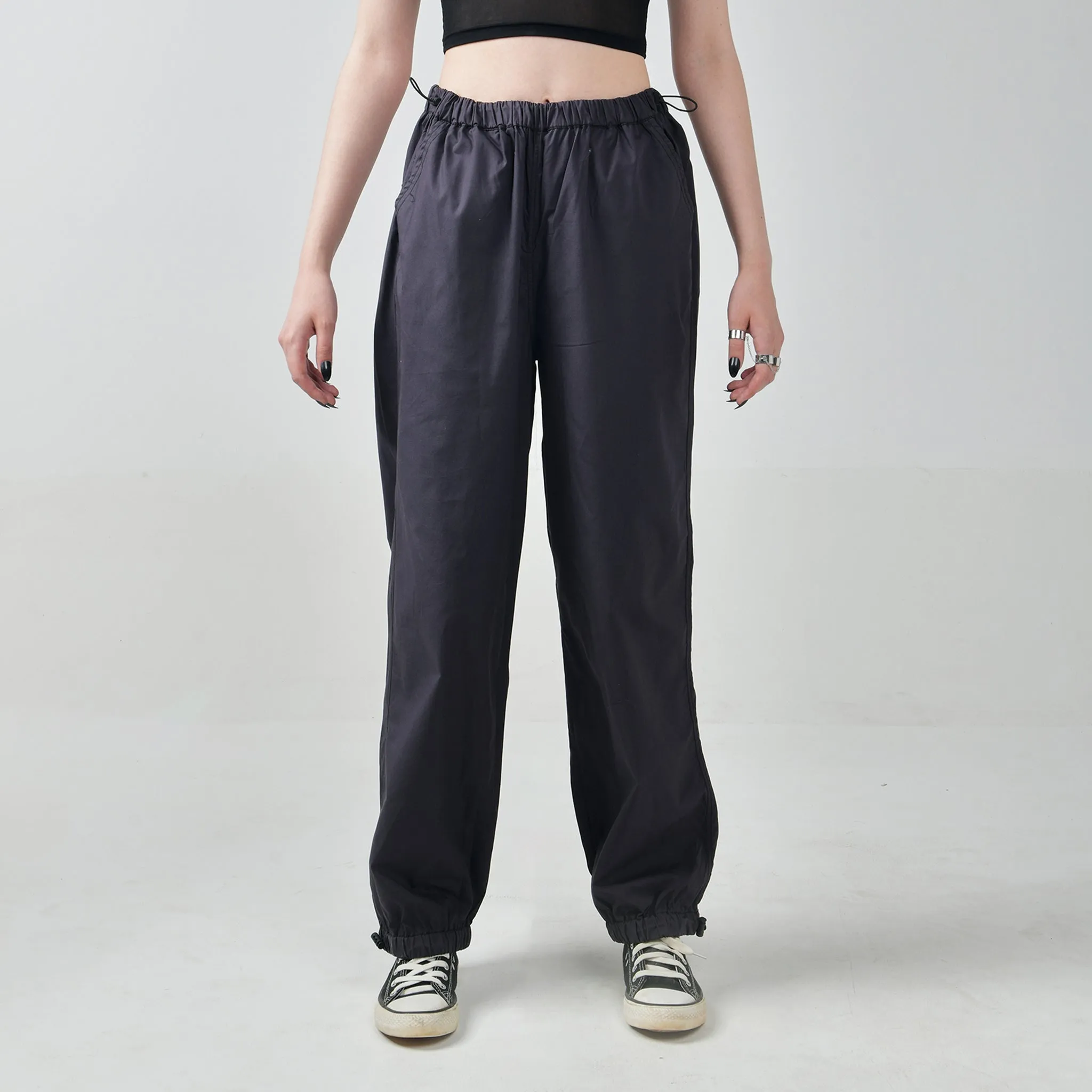 Gunmetal Parachute Pants