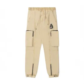 HOEFT ZIP JOGGERS KHAKI