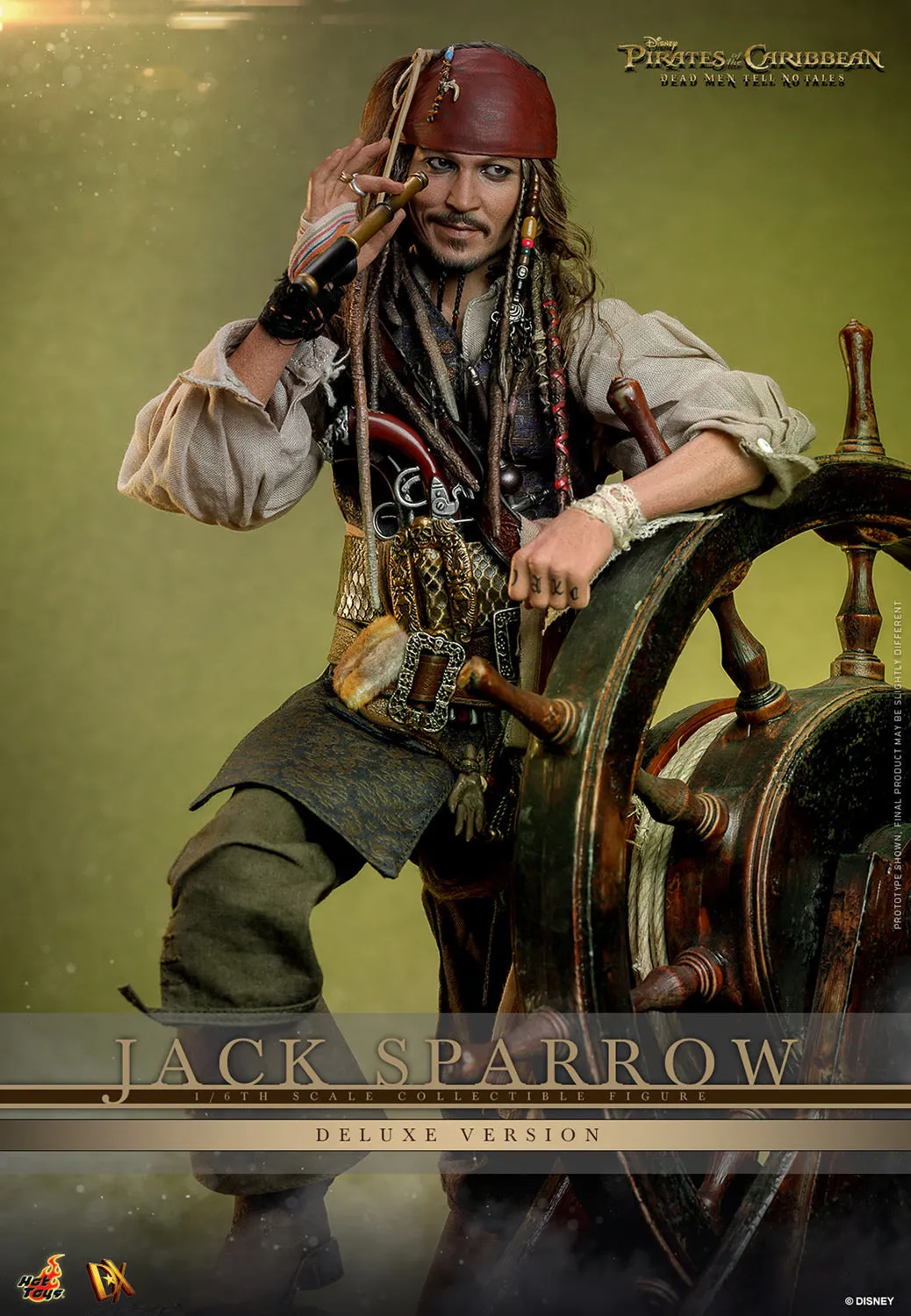 HOT TOYS PIRATES OF THE CARRIBEAN JACK SPARROW ARTISAN EDITION (DELUXE VERSION) DX39AE