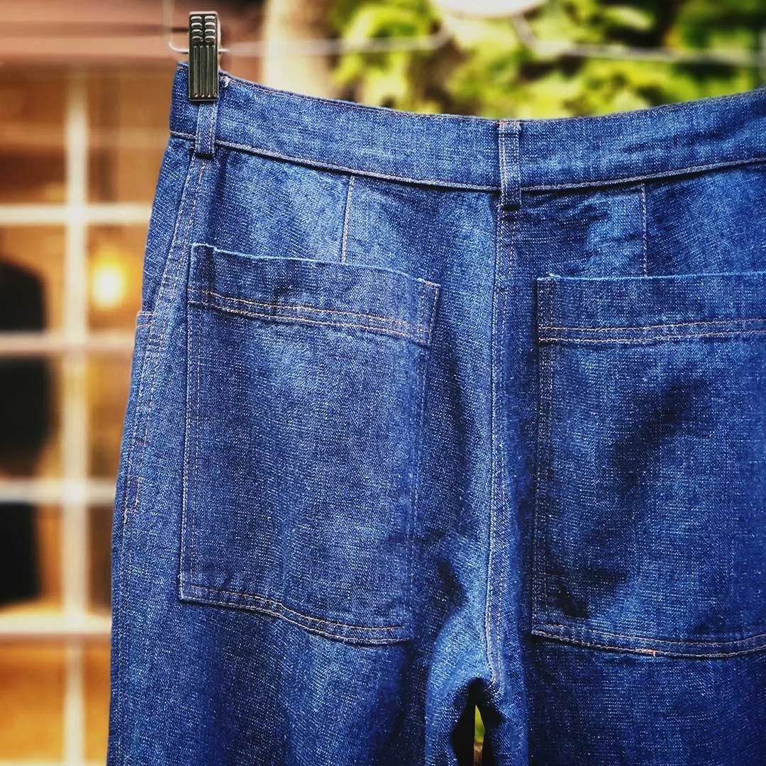 Jeans i ekologisk bomull & hampa, Bl denim