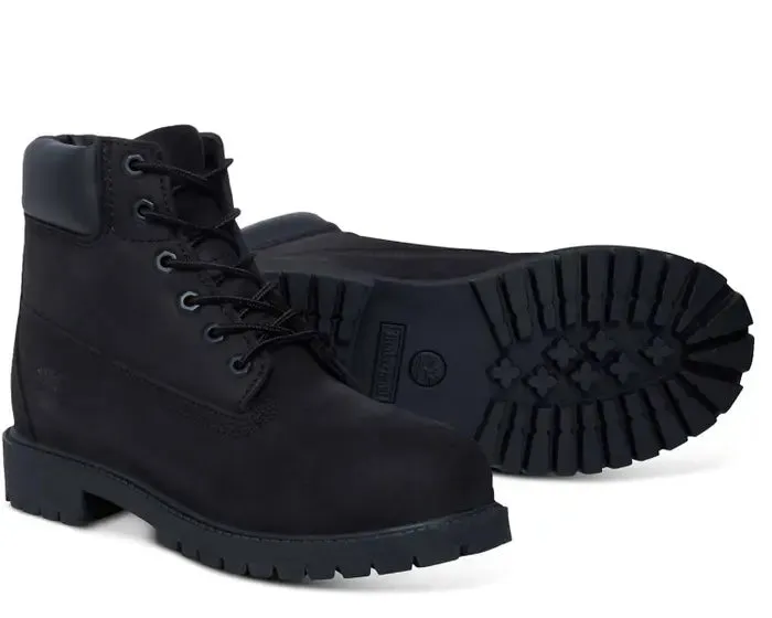 Junior 6-Inch Premium Waterproof Boot - Black Nubuck