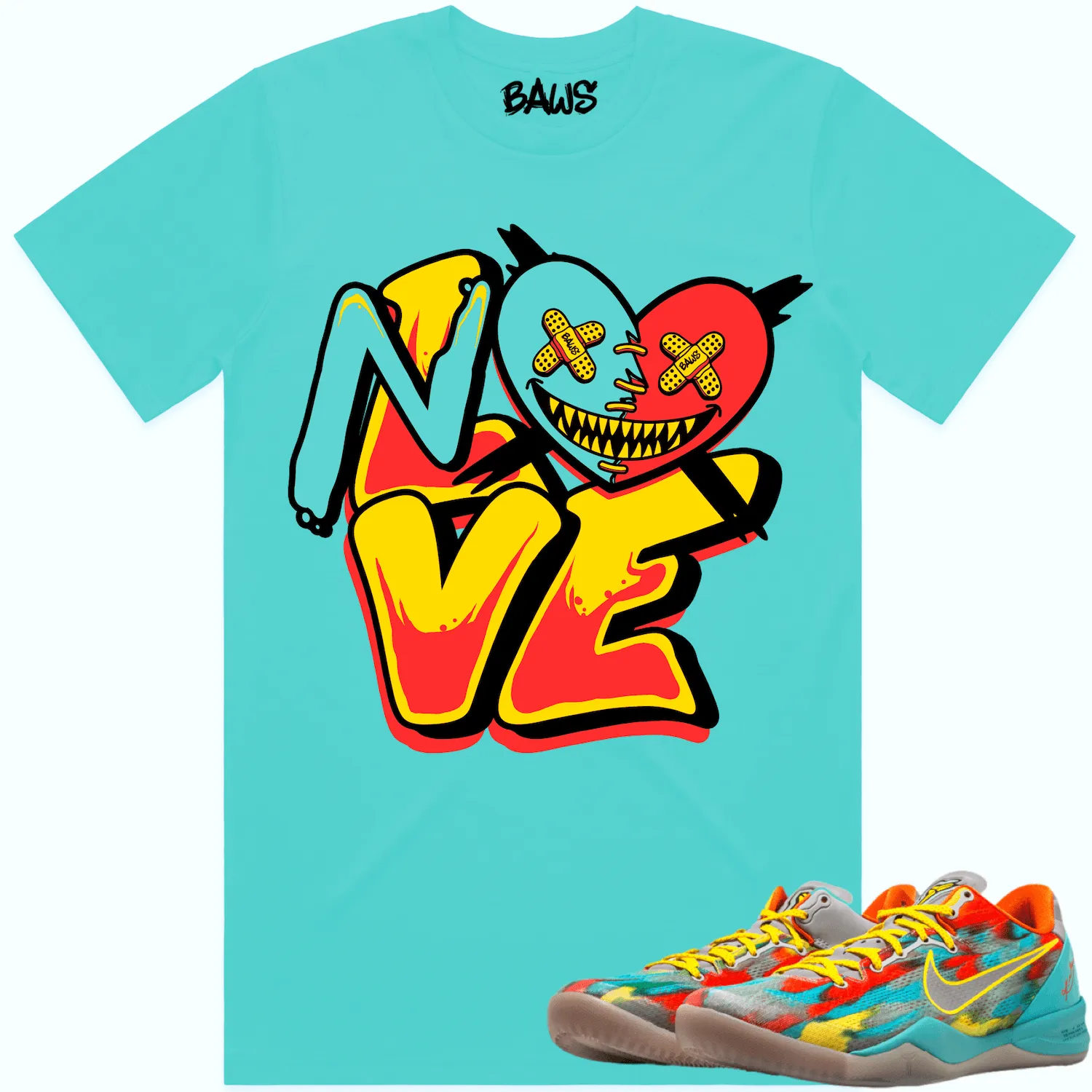 Kobe 8 Venice 8s Shirts to Match - VENICE NO LOVE BAWS