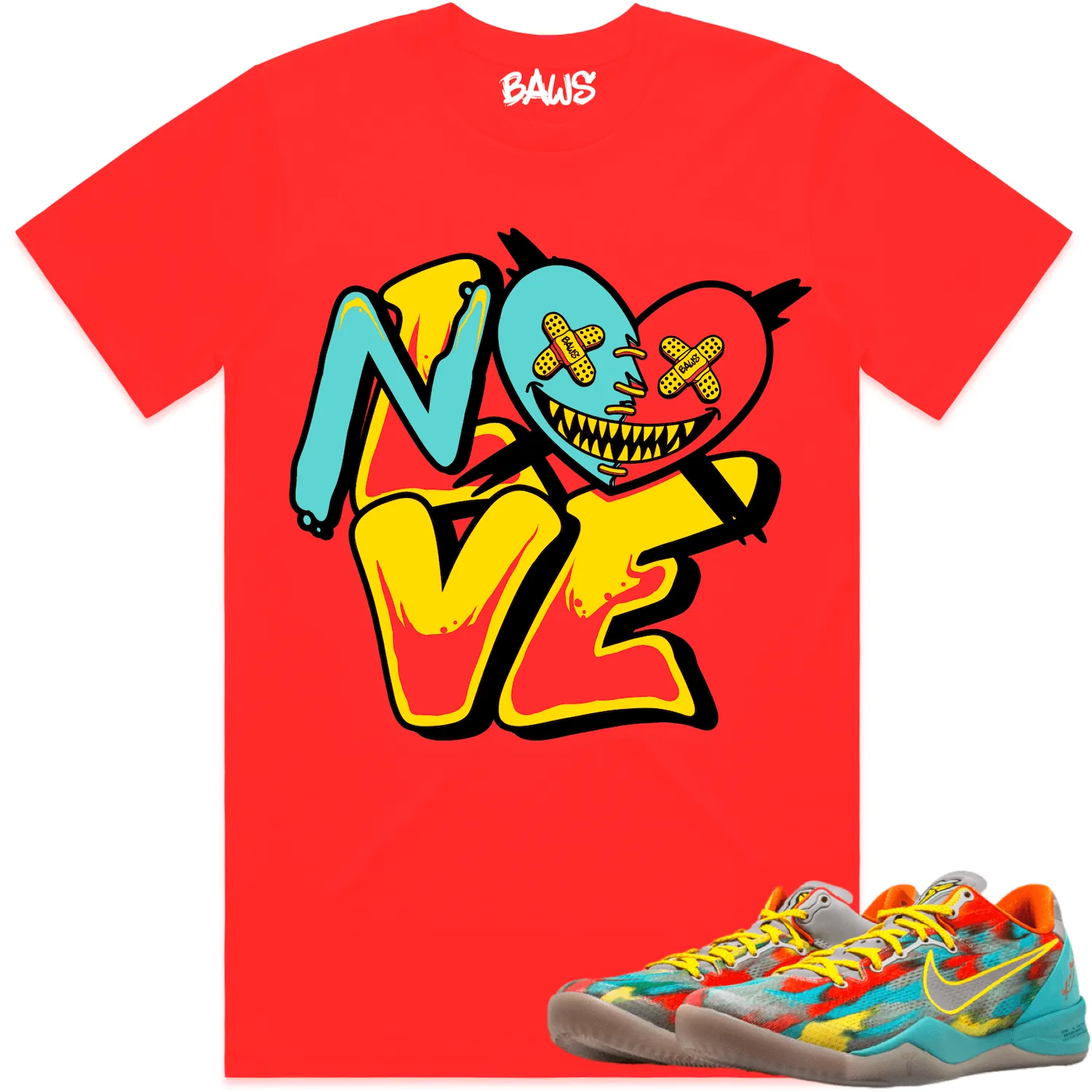 Kobe 8 Venice 8s Shirts to Match - VENICE NO LOVE BAWS