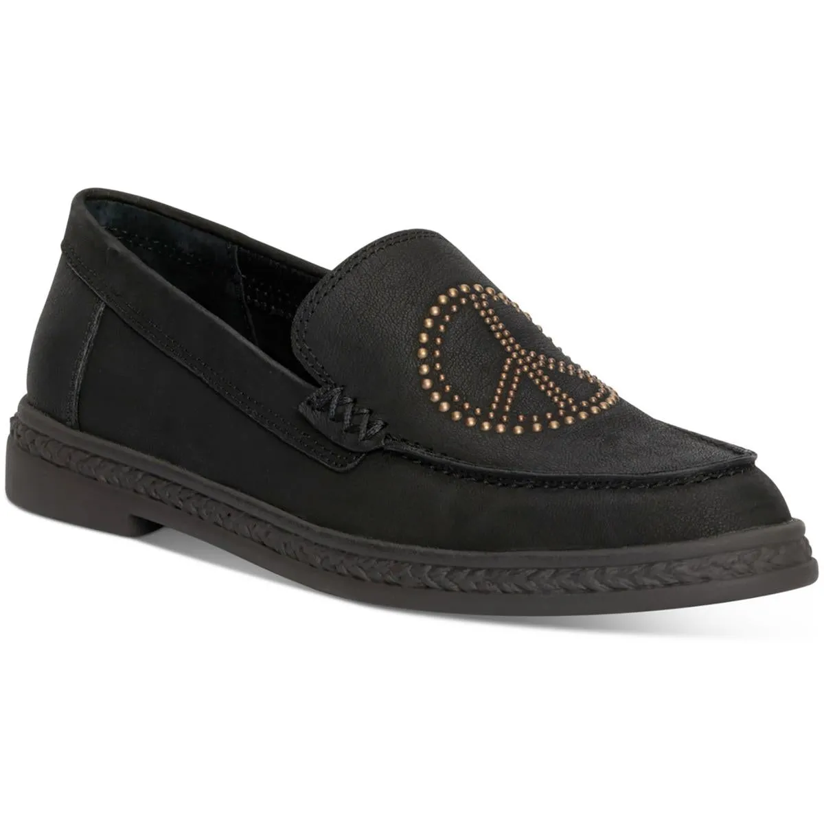 Lucky Brand Womens Redmy Embellished Open stitch Loafers