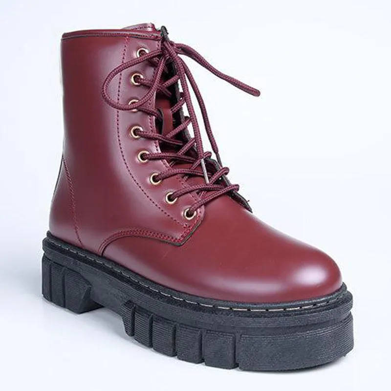 Madison Tina Fashion Boots - Burgundy