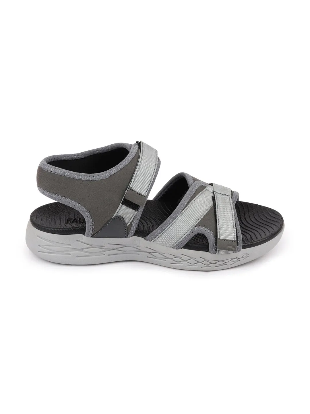 Men Grey Outdoor Sports Phylon Sole Flexi Sandals & Floaters