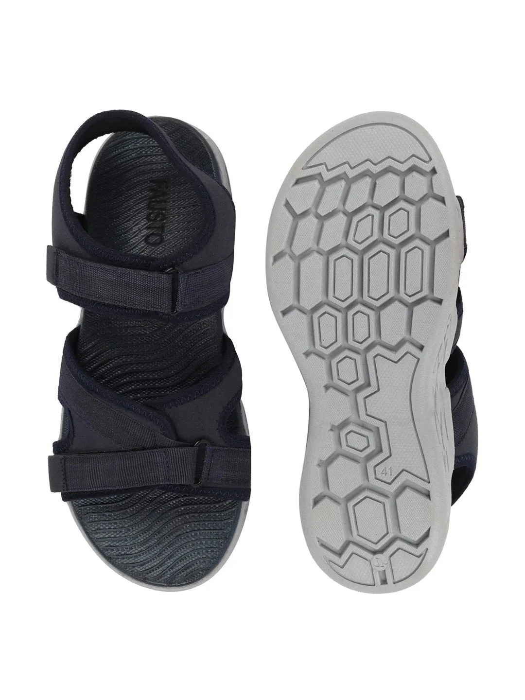 Men Navy Blue Outdoor Sports Phylon Sole Flexi Sandals & Floaters