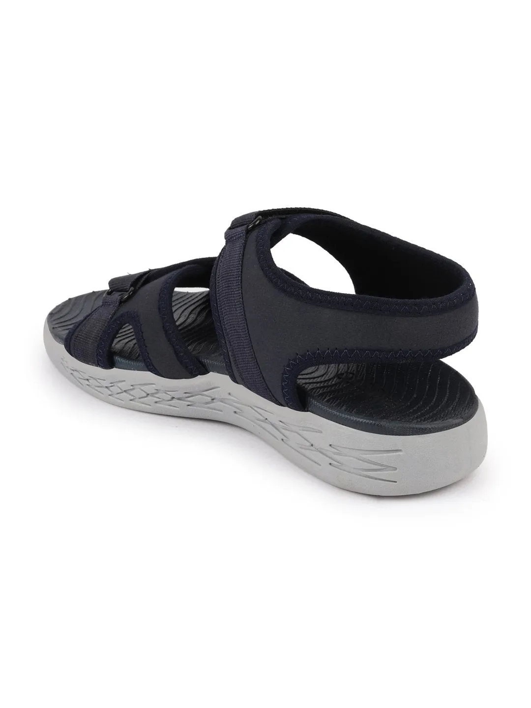 Men Navy Blue Outdoor Sports Phylon Sole Flexi Sandals & Floaters