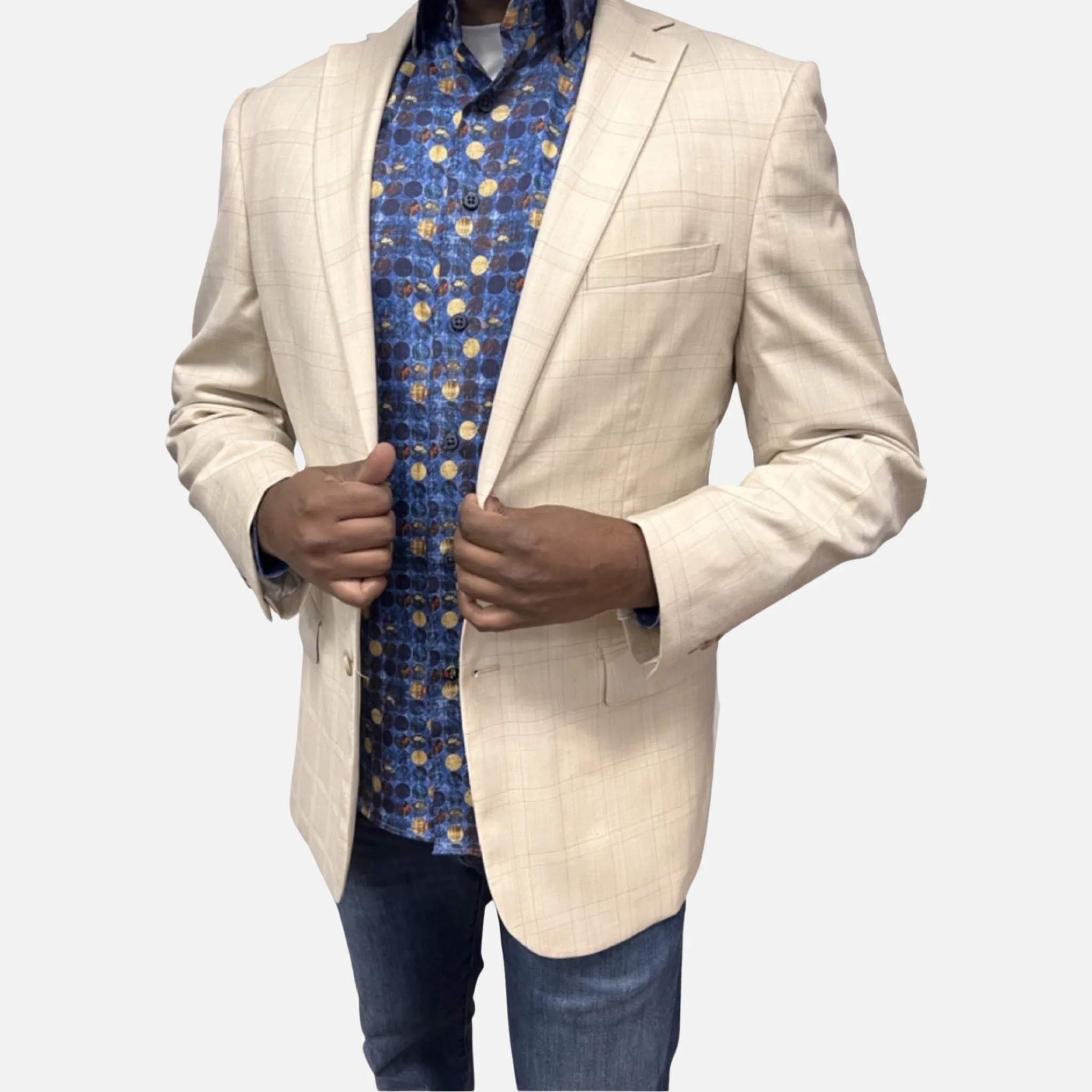 Mens 100% Lambs Wool Blazer | Classic Fit