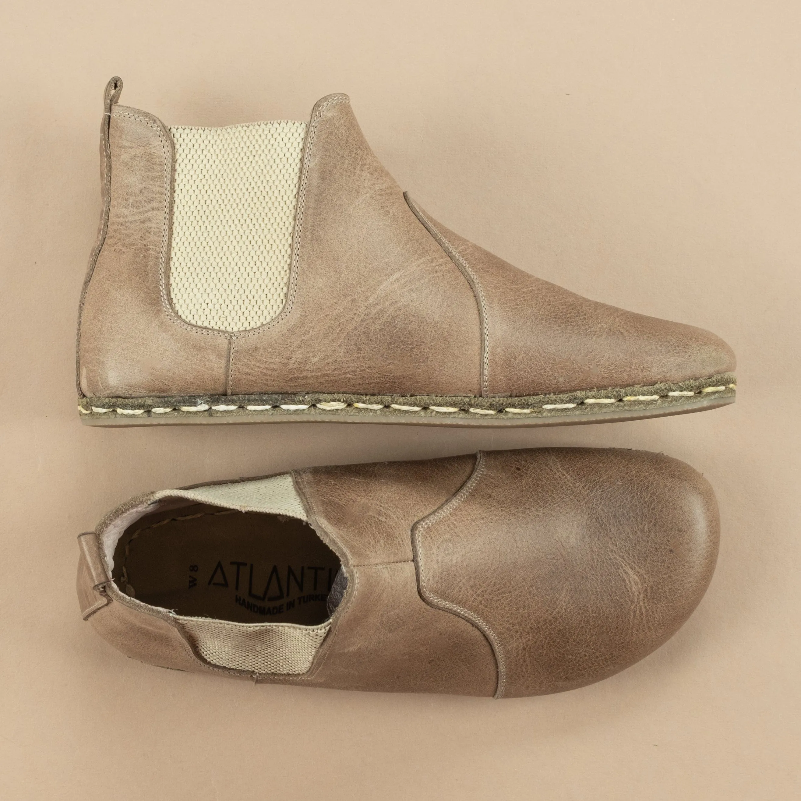 Men's Tan Barefoot Chelsea Boots