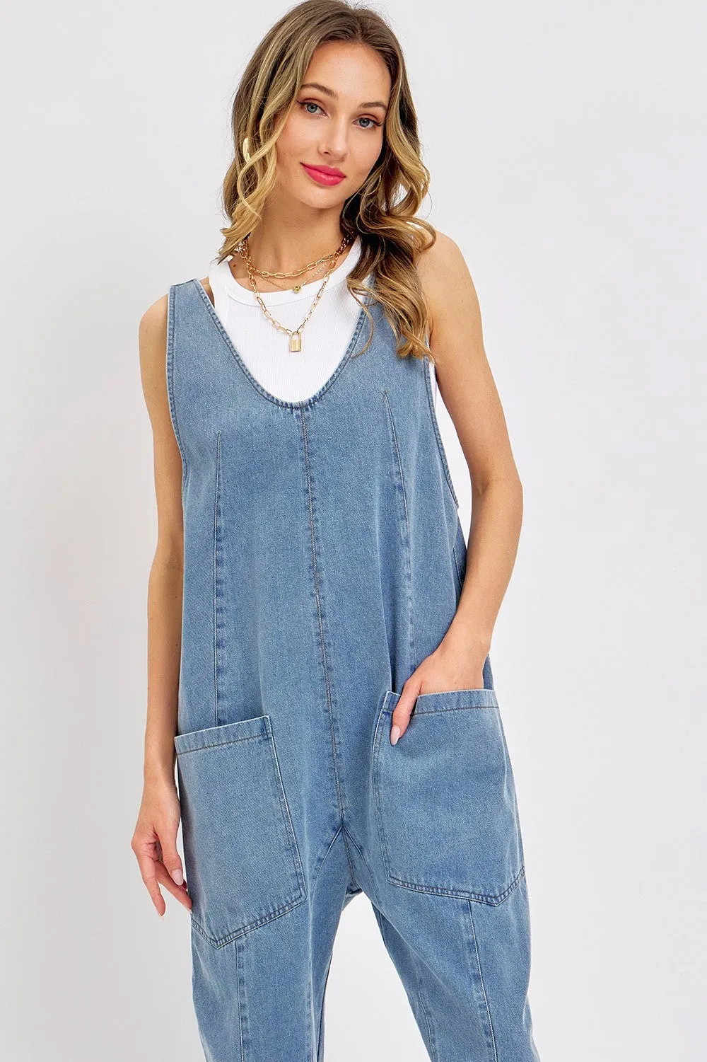 Newbury Overalls in Denim