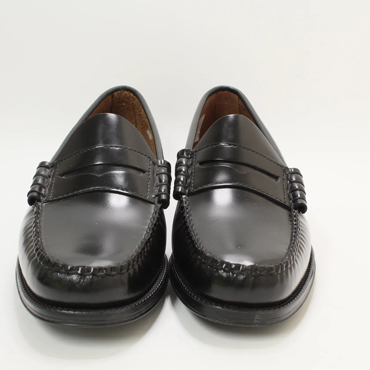 Odd Sizes - Mens G.H Bass & Co Weejun Ii Larson Moc Penny Black - UK Sizes Right 8/Left 7