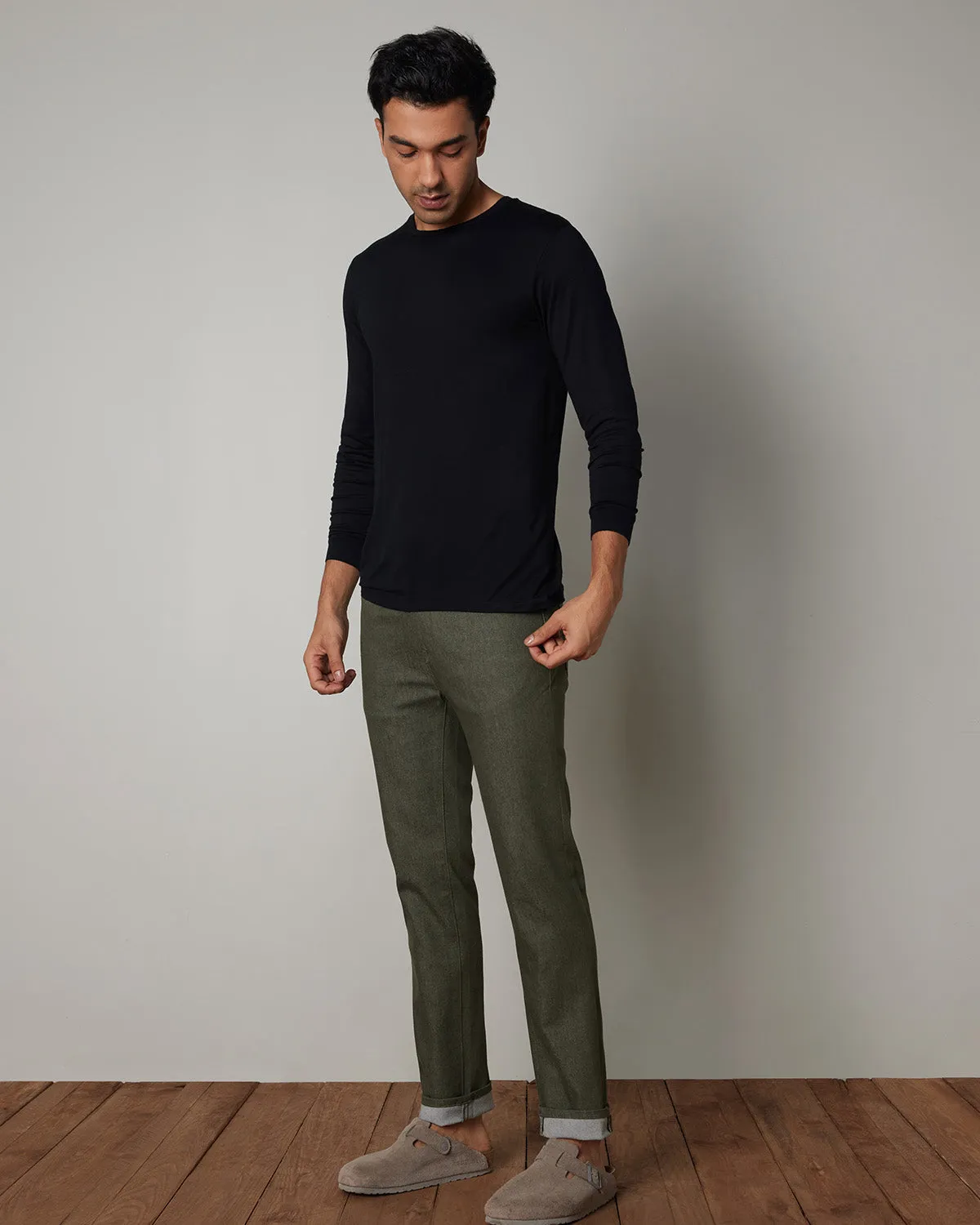 Olive Vine Stretch Jeans