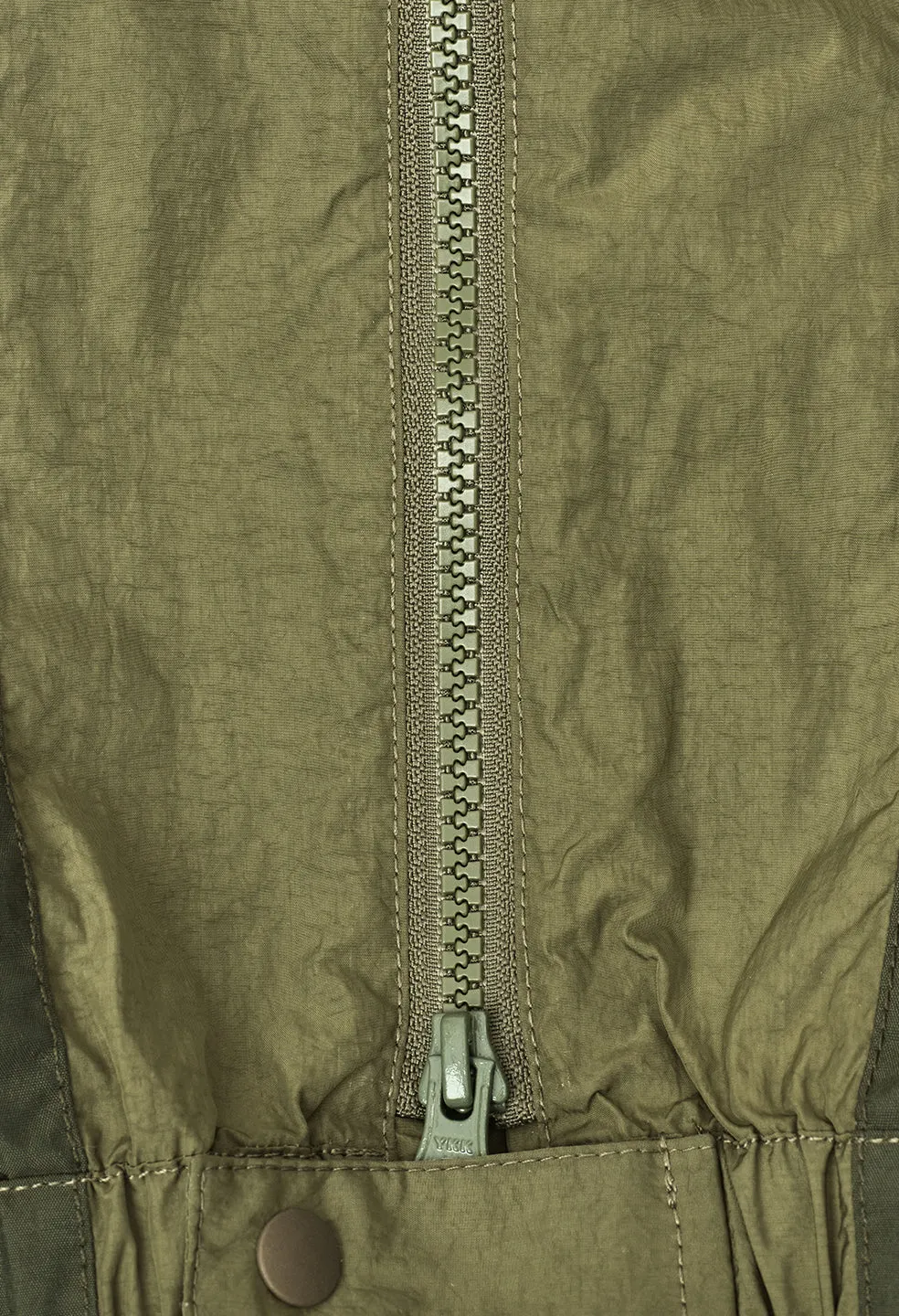 Paneled Nylon Cargo Pants / Olive