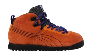 Puma Roma Hiker Orange Suede Leather Outdoor Lace Up Mens Trainers 353795 05