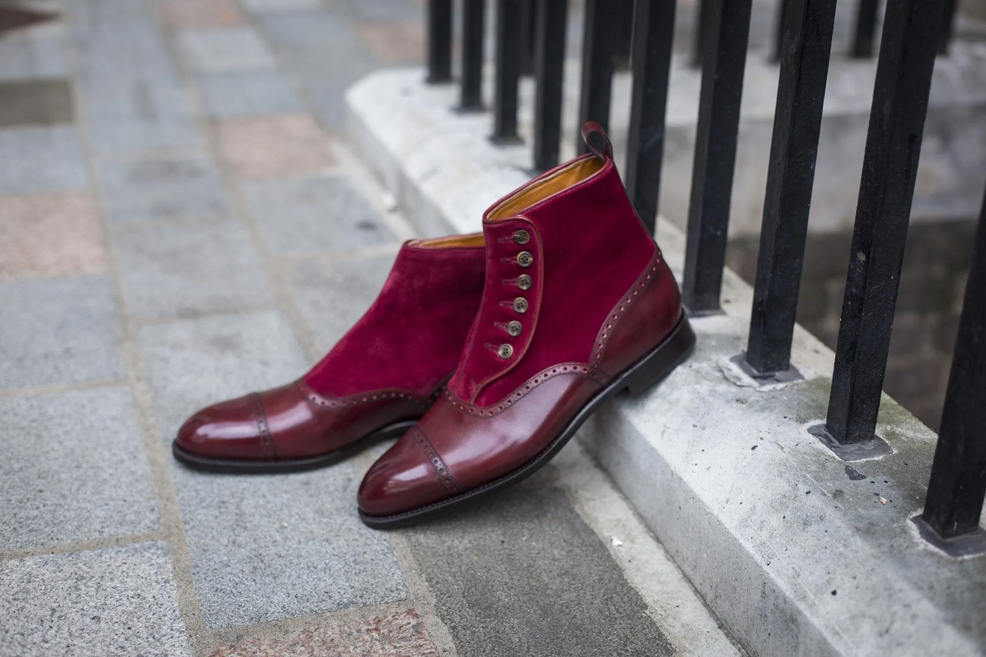 Puyallup - MTO - Burgundy Calf / Burgundy Suede - NGT Last - Single Leather Sole