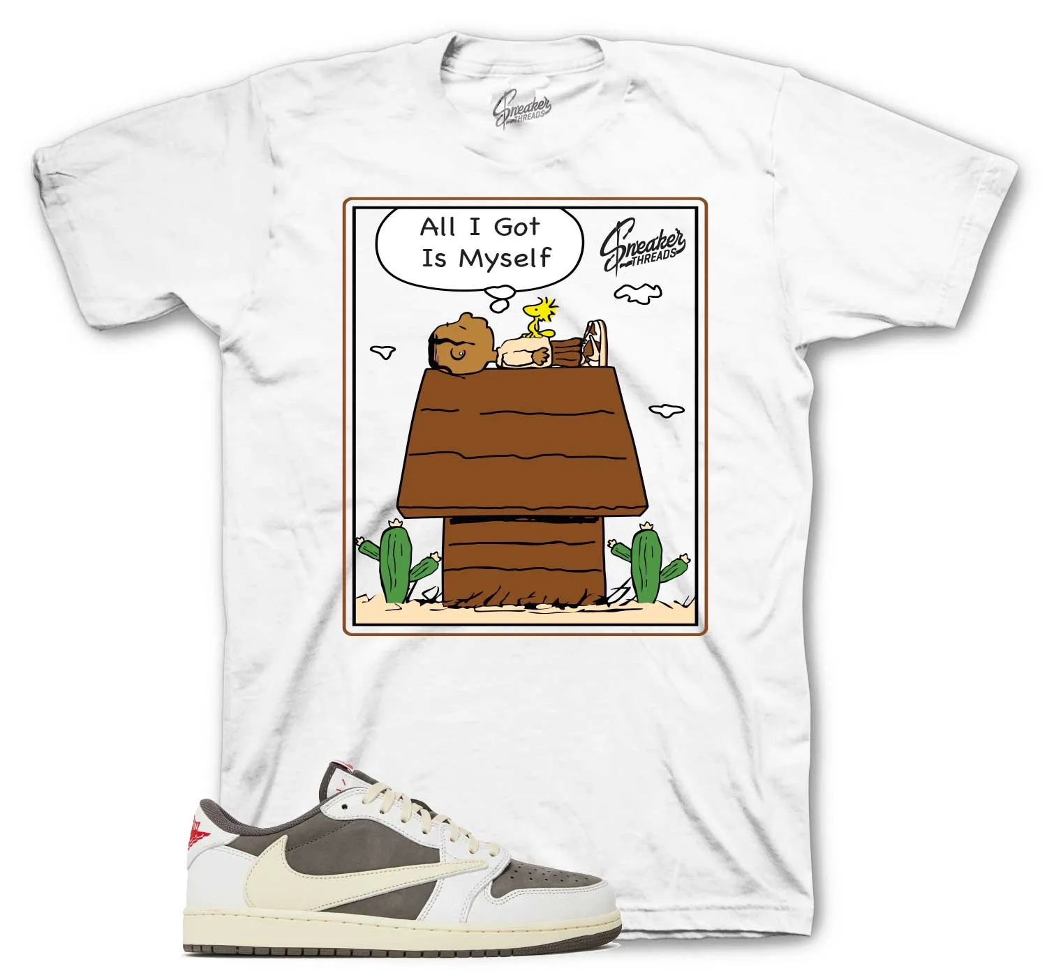 Retro 1 Reverse Mocha Shirt - All I Got - Natural