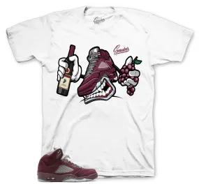 Retro 5 Burgundy Fly Kicks Shirt