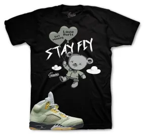 Retro 5 Jade Horizon Money Over Love Shirt