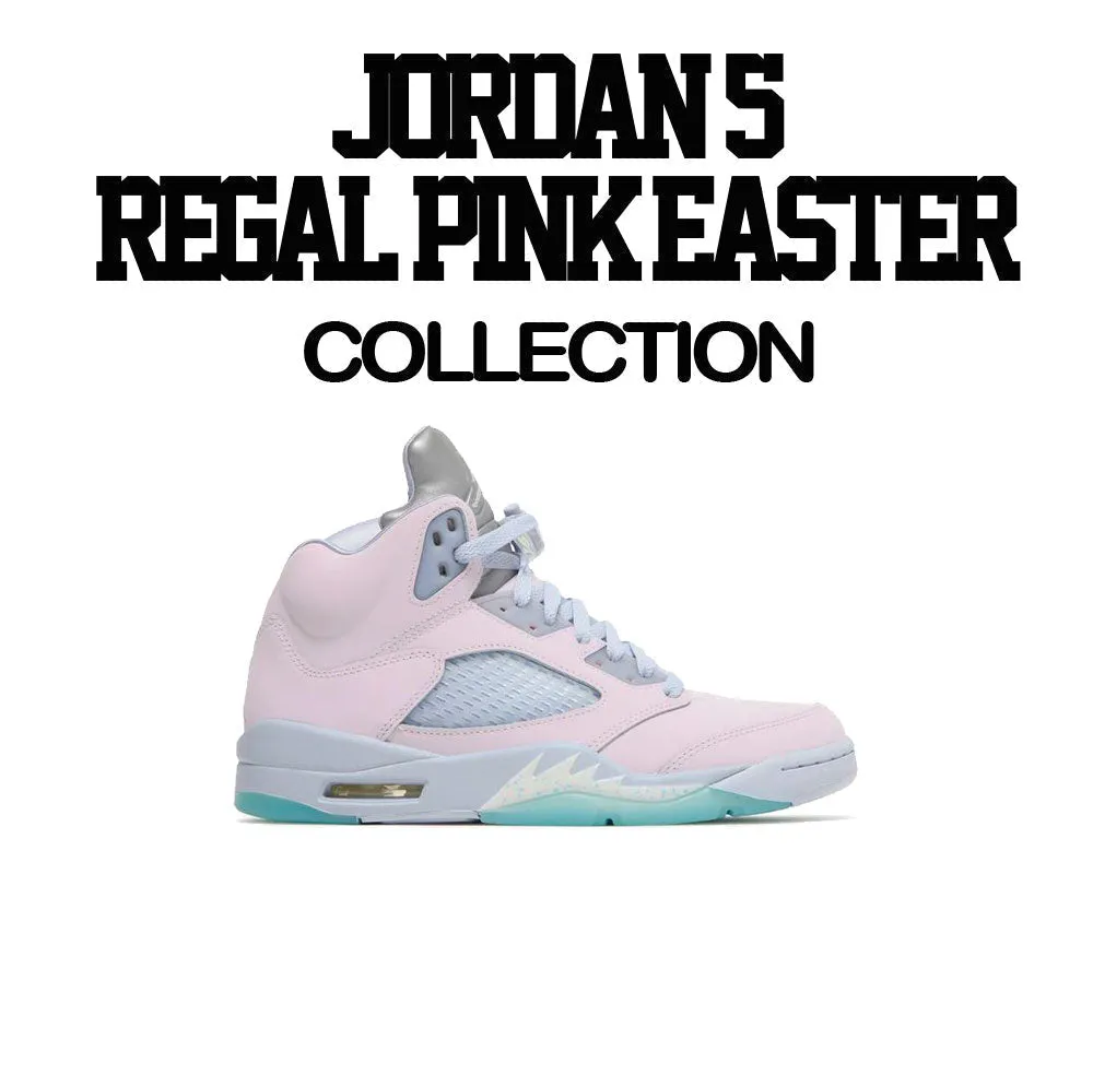 Retro 5 Regal Pink Easter ST Bear Shirt