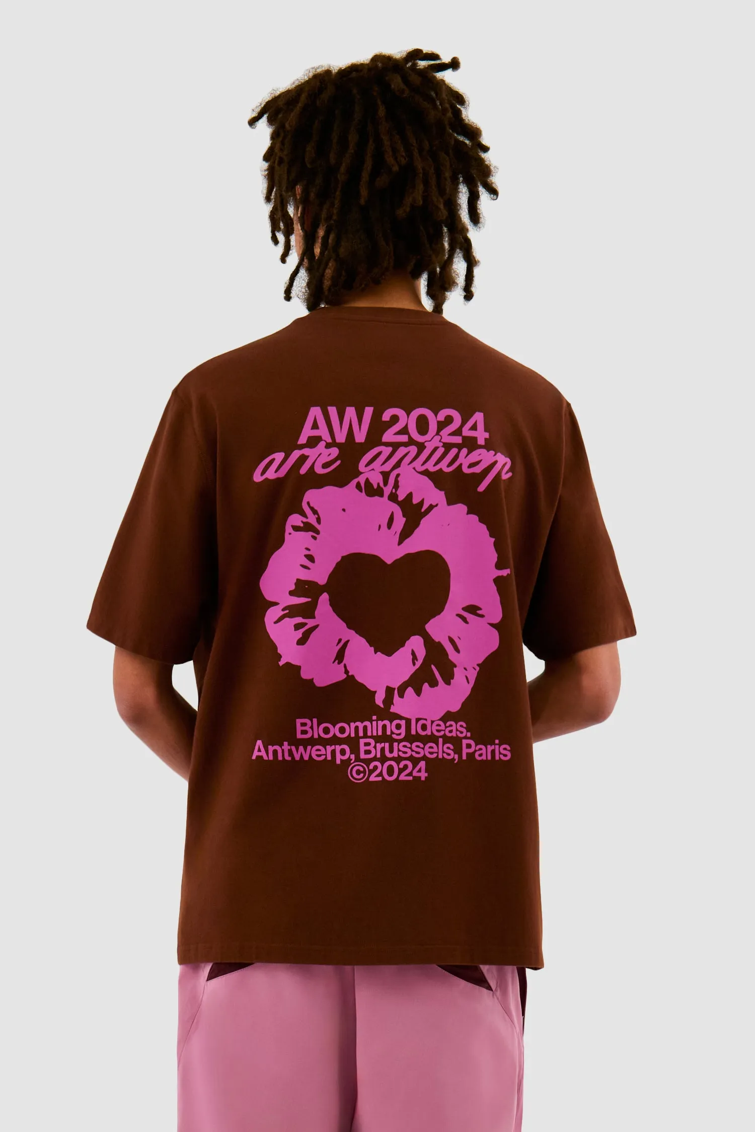 Rose T-shirt - Brown