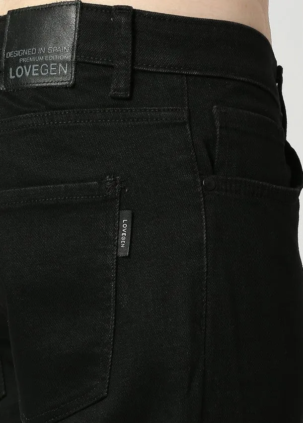 Solid Black Cruz Skinny Fit Basic Jeans