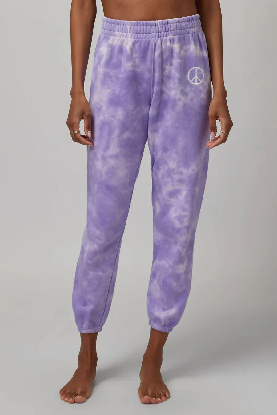 Spiritual Gangster Crystal Dye Terry Boyfriend Sweatpant