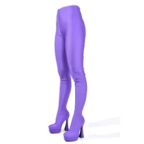 TALINA - PURPLE  LEGGING BOOTS